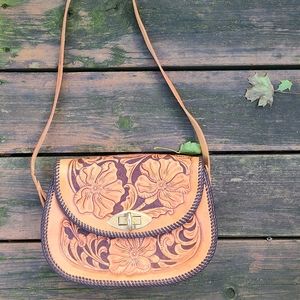 Hand Tooled Leather Bag